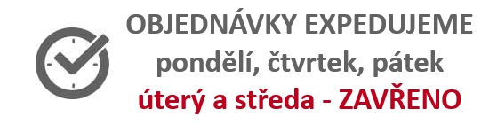 Expedice úterý a středa zavřeno