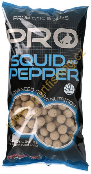 STARBAITS Boilies Probiotic Squid & Pepper 2,5kg 20mm