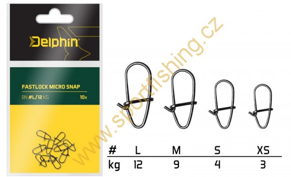 DELPHIN Fastlock micro snap 10ks 