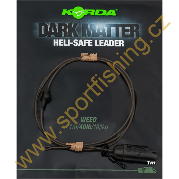 KORDA Dark Matter Leader Heli Safe 40lb 1m 1