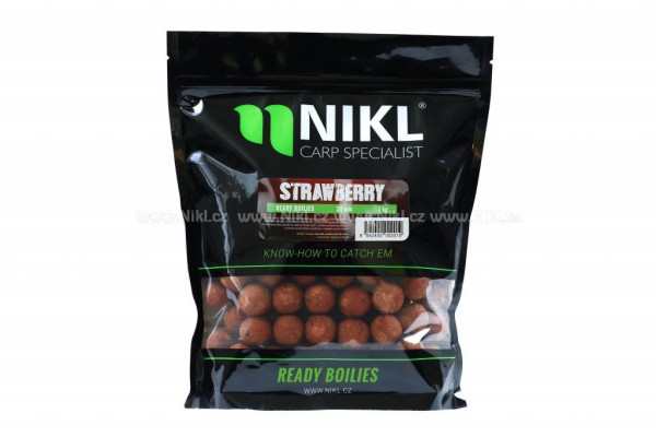 NIKL Ready boilie Strawberry 1kg
