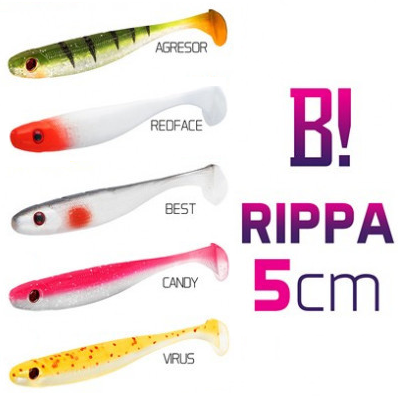 BOMB! Top mix nástrah Rippa 5ks 5cm (Agresor, Redface, Best, Candy, Virus)