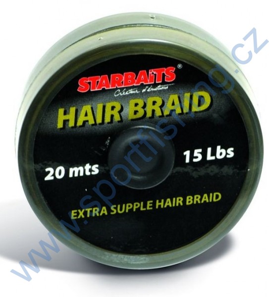 STARBAITS Návazcová šňůra Hair Braid 20m 15lbs