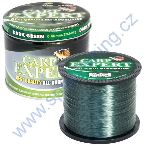 Vlasec CARP EXPERT DARK GREEN 1200m 0,40mm