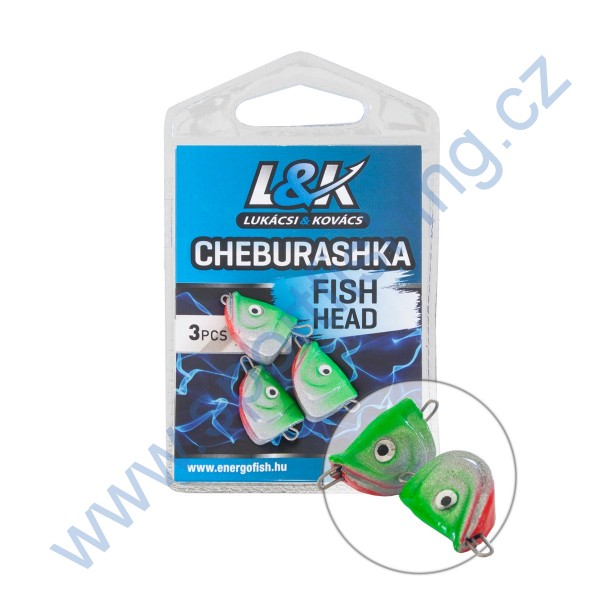 CHEBURASHKA L&K FISH HEAD 12g 3ks/bal