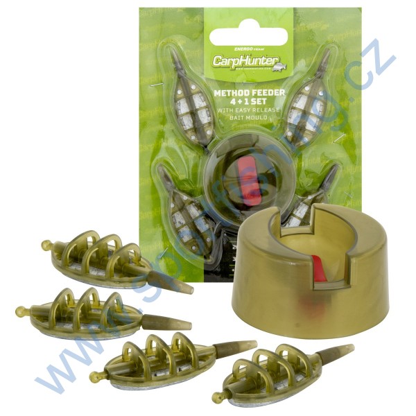 CARP HUNTER Method Feeder set 4+1