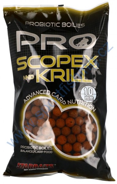 STARBAITS Boilies Probiotic Scopex & Krill 1kg 14mm