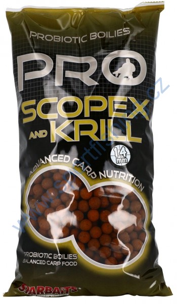 STARBAITS Boilies Probiotic Scopex & Krill 2,5kg 14mm