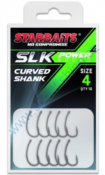 STARBAITS Háček Power Hook PTFE Curved Shank (10 ks) č.8