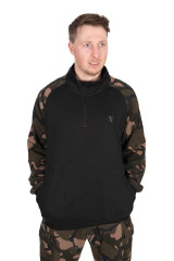 FOX Mikina LW Black / Camo QTR Zip