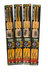 FOX Wide Gape Beaked PVA Bag Rigs 25Lbs/11,3kg vel. 4