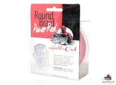 HELL-CAT Splétaná šňůra Round Braid Power Red 200m 0,80mm, 100kg