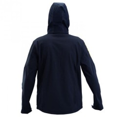 DOC Bunda SOFTSHELL - černá s kapucí vel. M